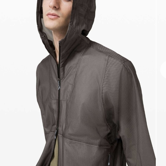 Lululemon-Lab Men's Saura Jacket Black Granite-Size Small - Picture 3 of 17